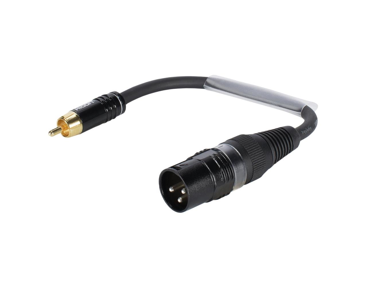 SOMMER CABLE Adaptercable XLR(M)/RCA(M) 0.15m bk