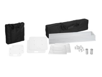 EUROLITE 2x Stage Stand 100cm incl. Cover and Bag, white