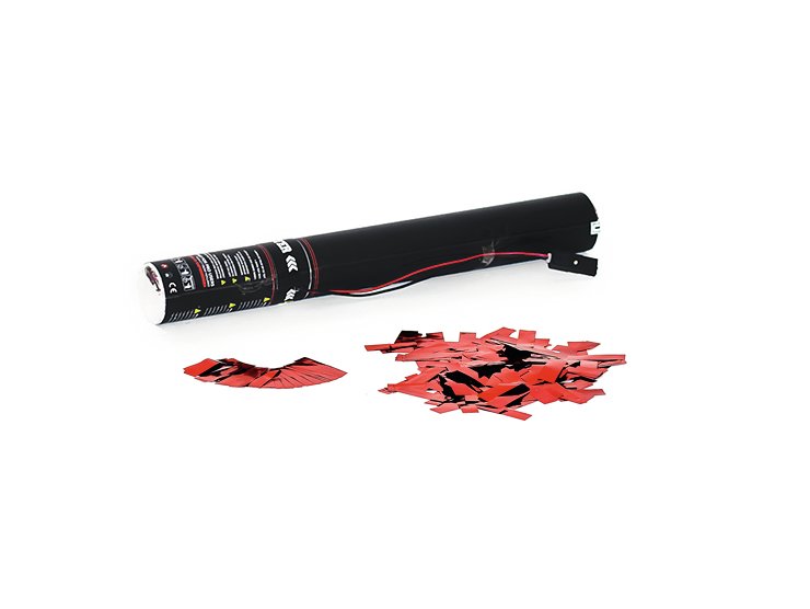 TCM FX Electric Confetti Cannon 50cm, red metallic