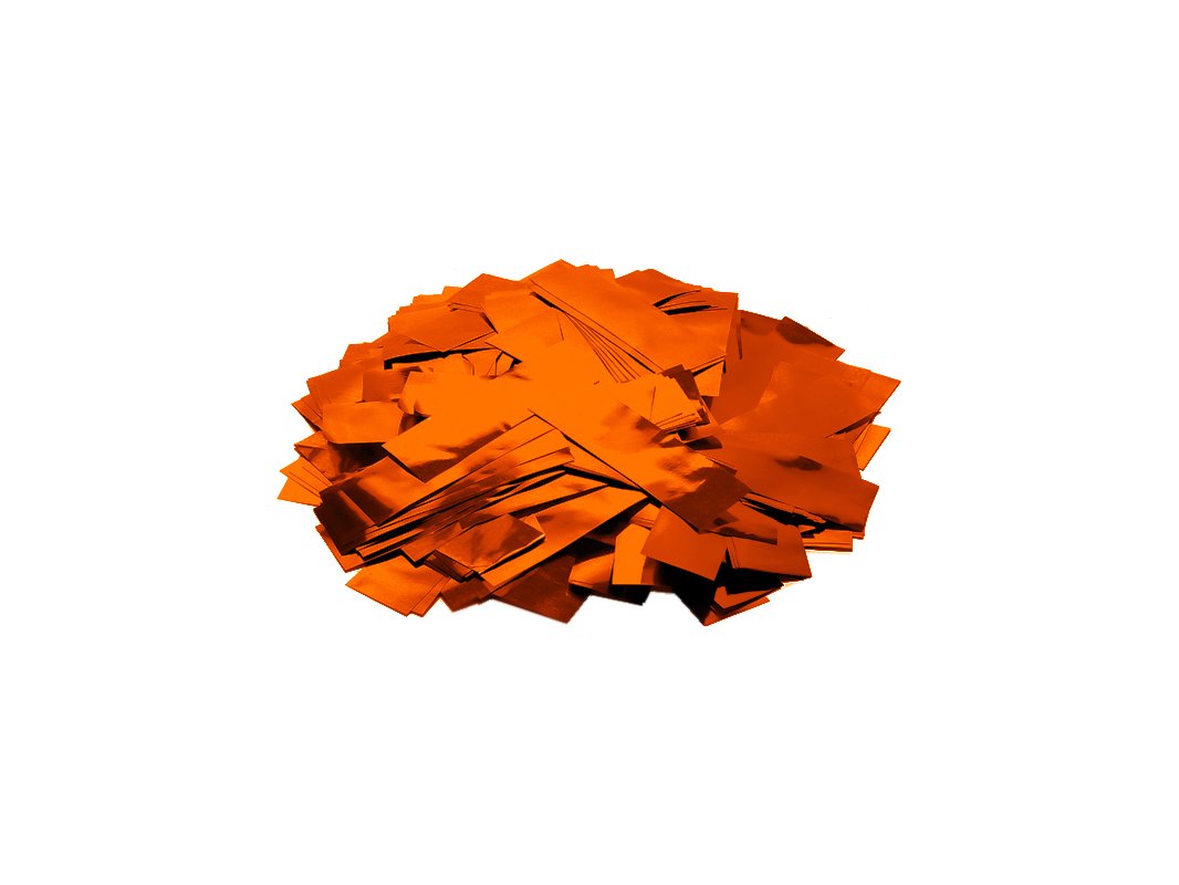 TCM FX Metallic Confetti rectangular 55x18mm, orange, 1kg