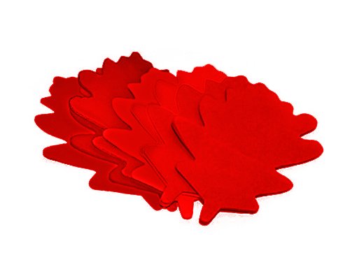 TCM FX Slowfall Confetti Oak Leaves 120x120mm, red, 1kg