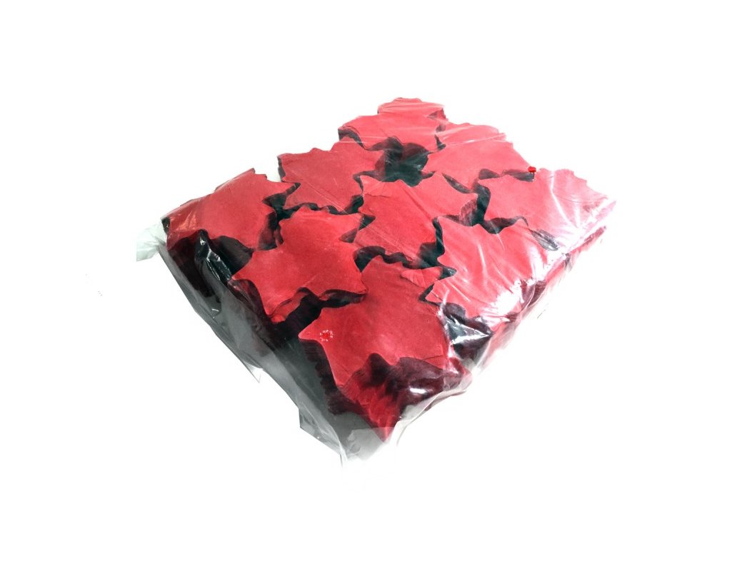 TCM FX Slowfall Confetti Maple Leaves 100x100mm, red, 1kg