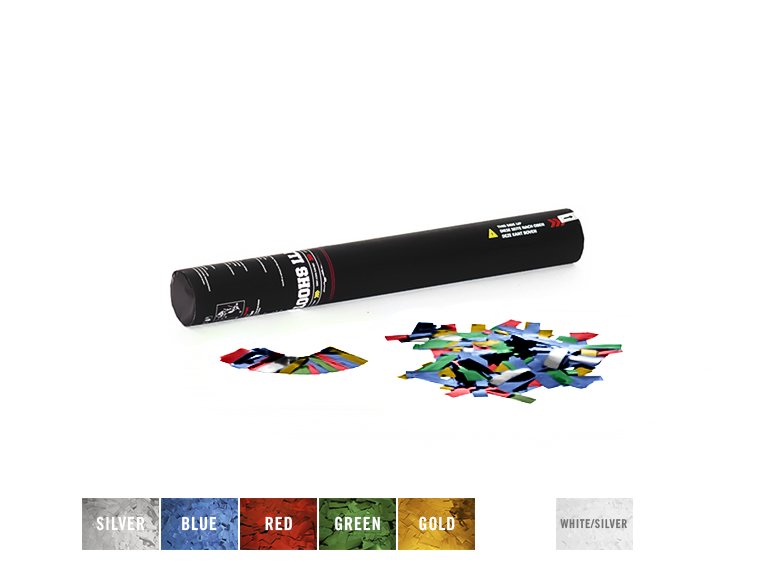 TCM FX Handheld Confetti Cannon 50cm, multicolor metallic