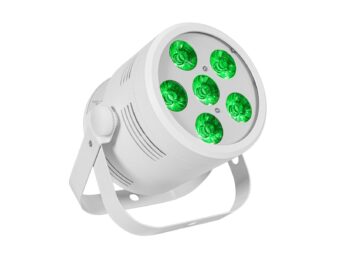 EUROLITE Set 4x LED Silent PAR 6 QCL Floor wh + Case