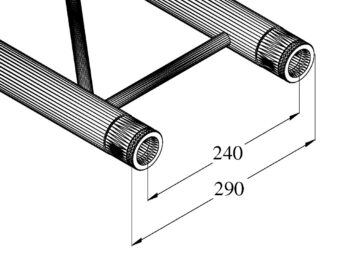 ALUTRUSS BILOCK BQ2-S500 2-way Cross Beam bk
