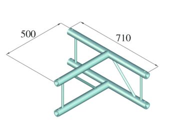 ALUTRUSS BILOCK BQ2-SPAT36V 3-way T-Piece 90° bk