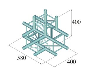ALUTRUSS DECOLOCK DQ4-SPAT42 4-way T-Piece bk
