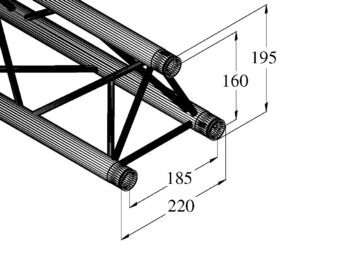 ALUTRUSS DECOLOCK DQ3-S3000 3-way Cross Beam bk