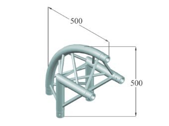 ALUTRUSS TRILOCK 6082AC-24R 2-way Corner 90° /