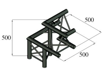ALUTRUSS TRILOCK S-PAL-32 3-way Corner / left