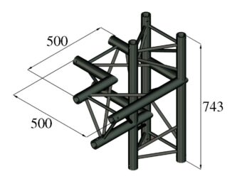 ALUTRUSS TRILOCK S-PAC-44 4-way Piece / left