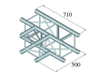 ALUTRUSS QUADLOCK 6082T-35 3-way T-Piece