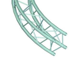 ALUTRUSS QUADLOCK 6082 Element for Circle 5m in.45°