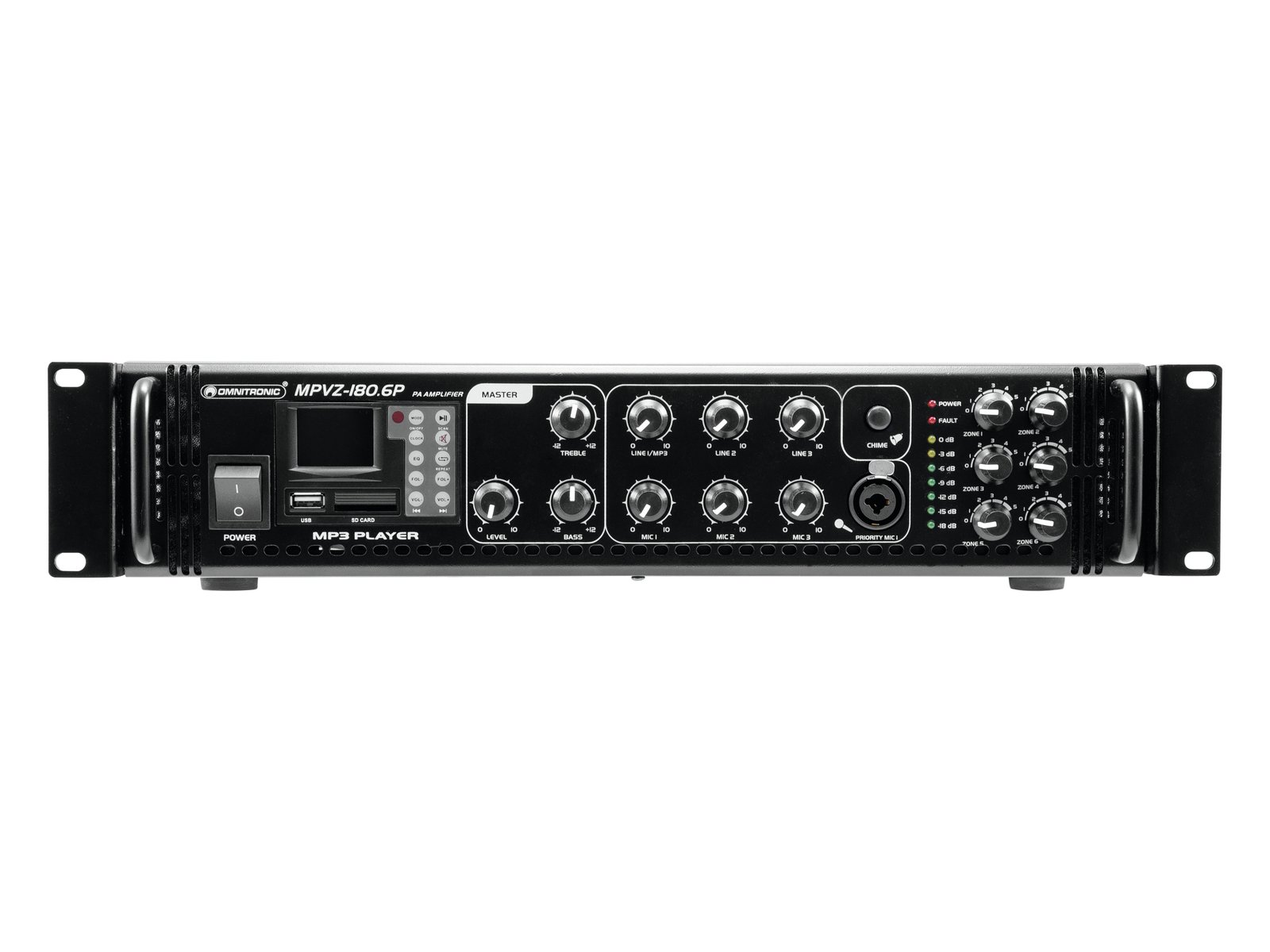 OMNITRONIC MPVZ-180.6P PA Mixing Amp
