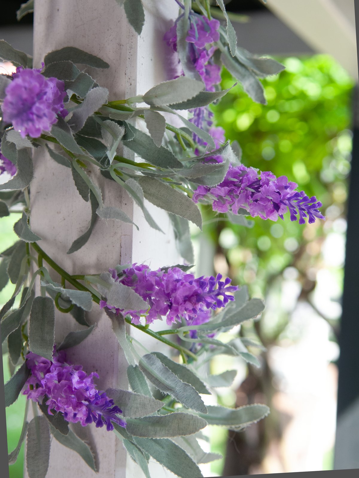 EUROPALMS Flowering Garland, artificial, pink,180cm - Afbeelding 4