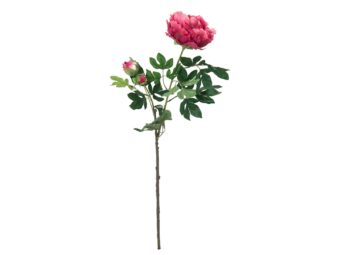 EUROPALMS Peony Branch premium, artificial plant, magenta, 100cm
