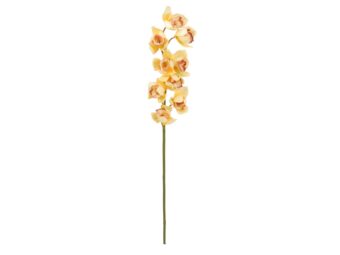 EUROPALMS Cymbidium branch, artificial, yellow, 90cm