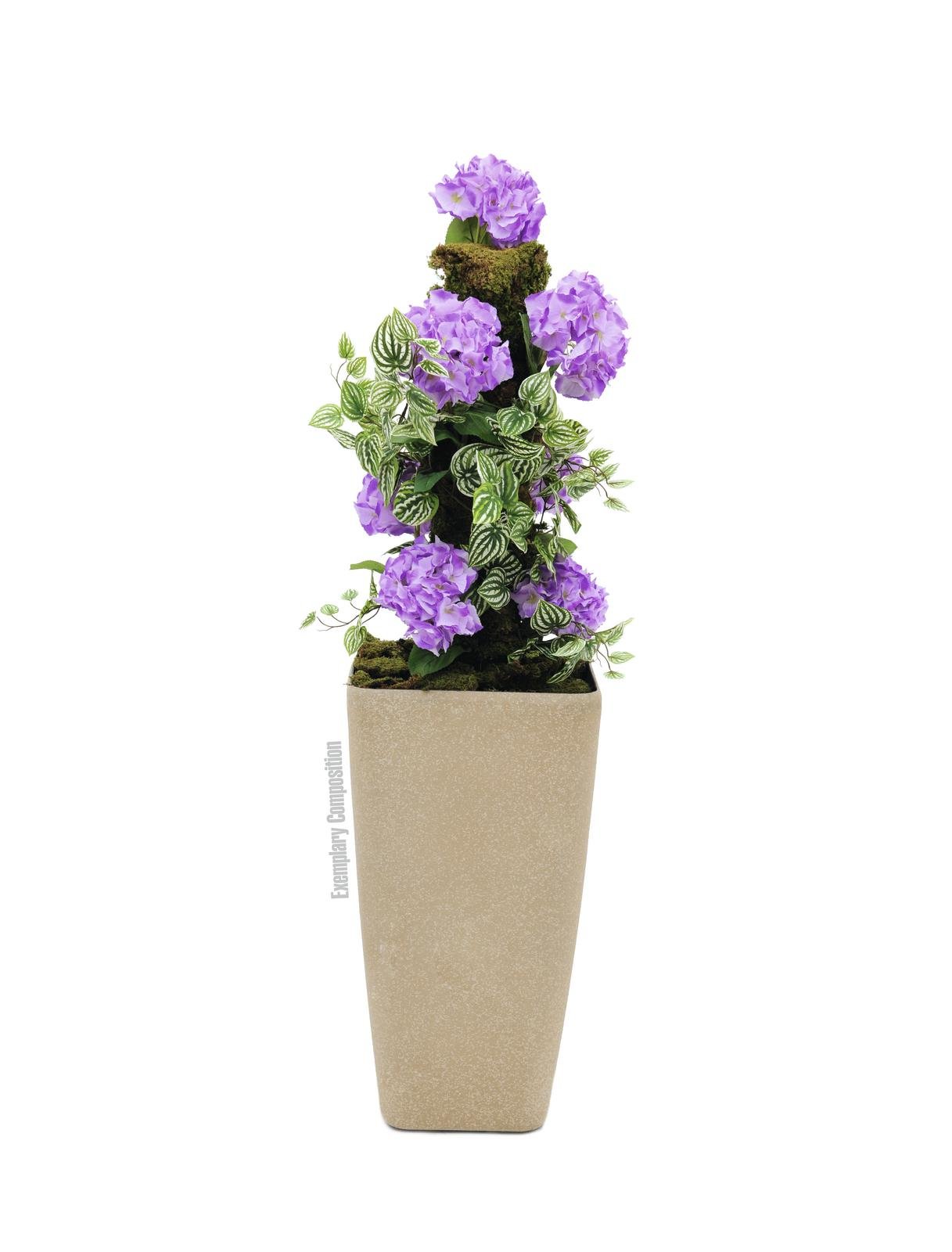 EUROPALMS Hydragena spray, artificial, lavender, 76cm - Afbeelding 3