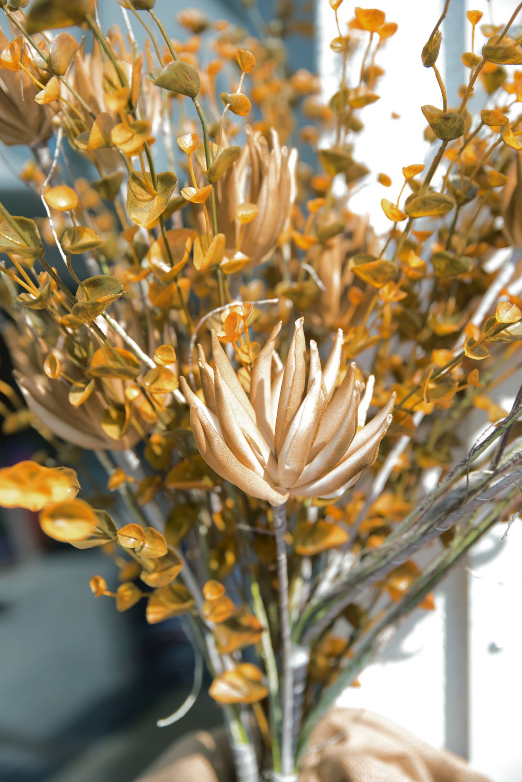 EUROPALMS Artichoke Branch (EVA), artificial, beige, 100cm - Afbeelding 5