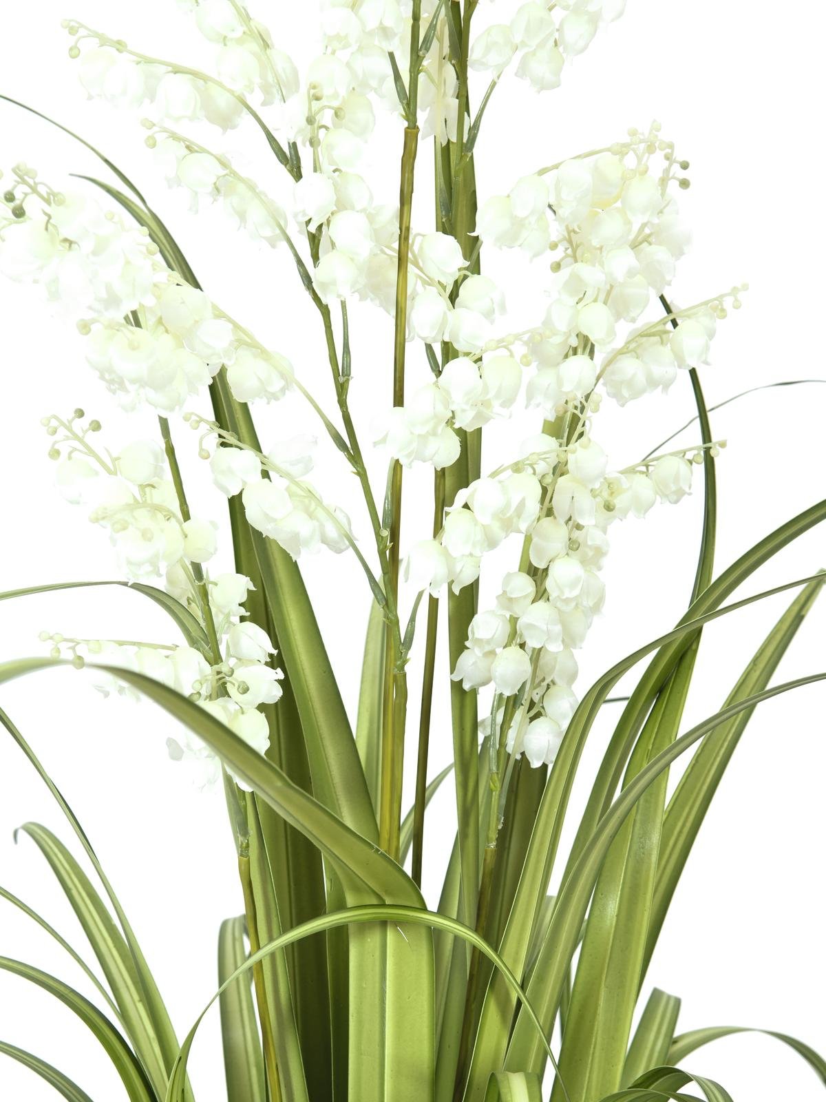 EUROPALMS Bellflower, artificial flower, white, 105cm