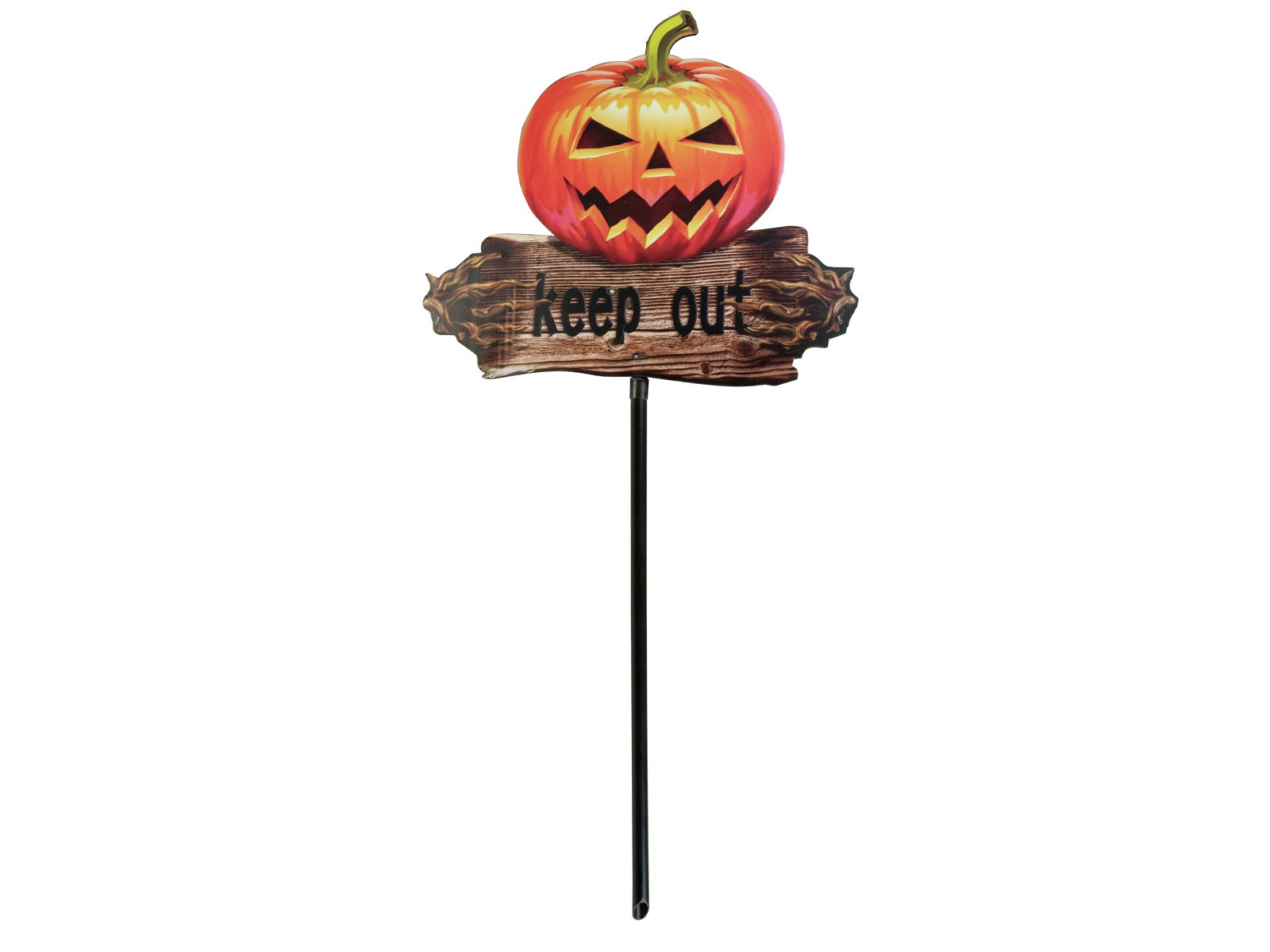 EUROPALMS Halloween Pumpkin “KEEP OUT” with Picker, 50cm