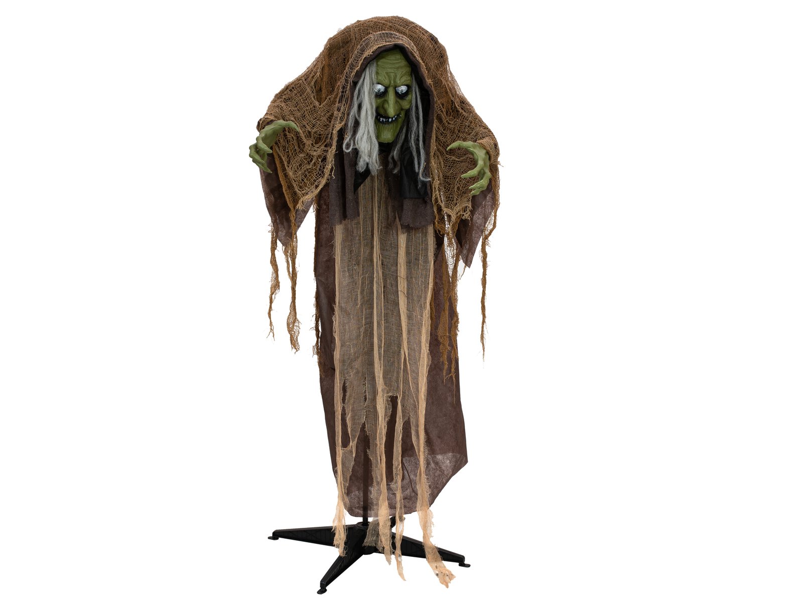EUROPALMS Halloween Figure Witch Hunchback, animated, 145cm
