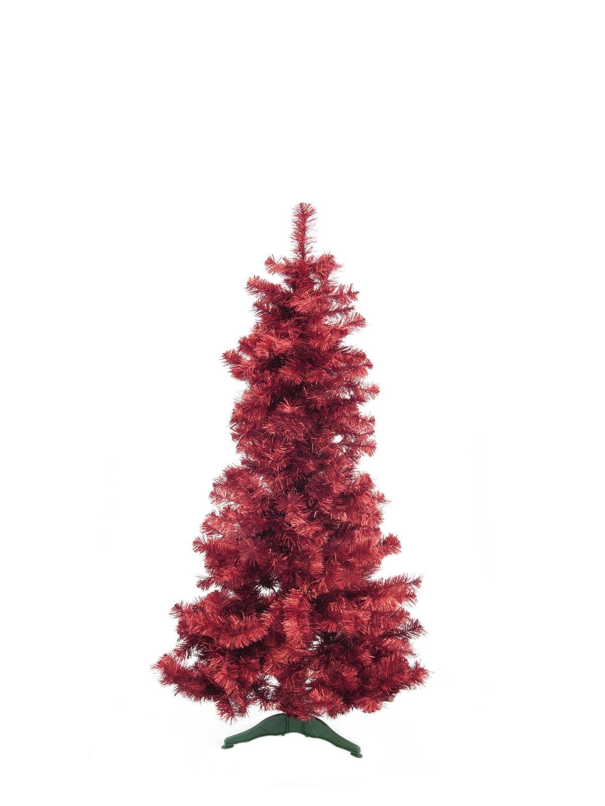 EUROPALMS Fir tree FUTURA, red metallic, 180cm