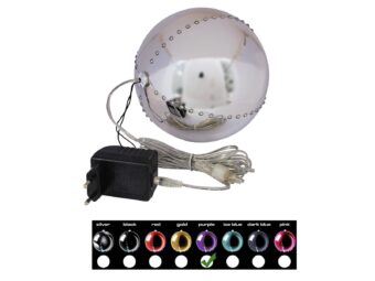 EUROPALMS LED Snowball 15cm, purple