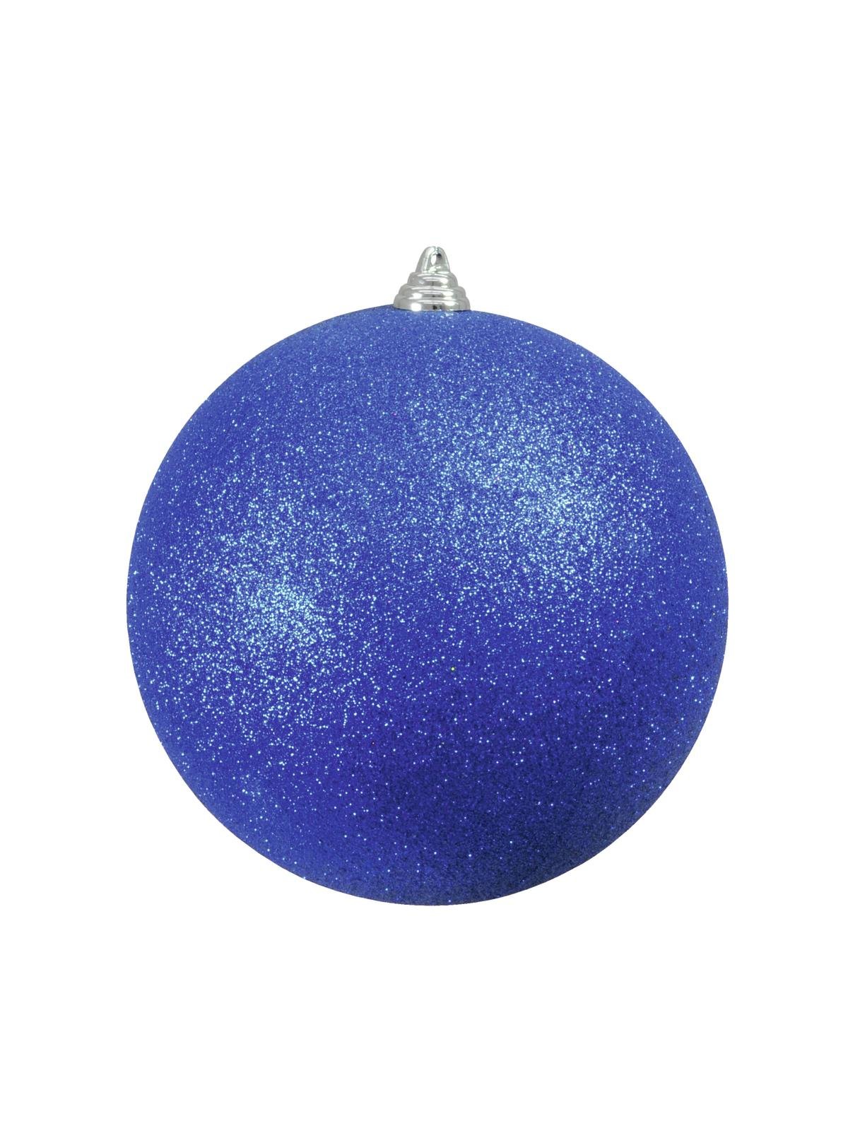 EUROPALMS Deco Ball 20cm, blue, glitter