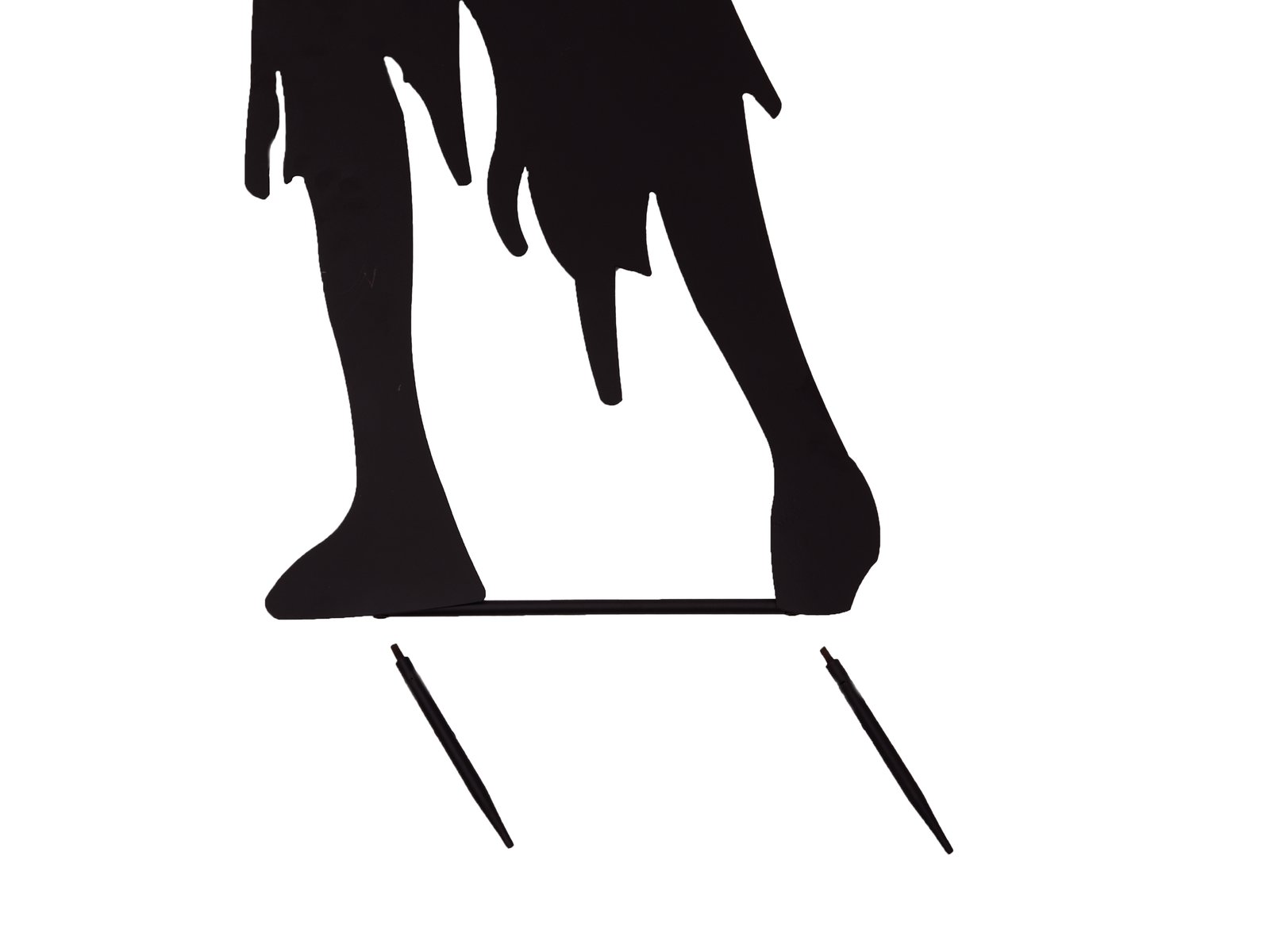 EUROPALMS Silhouette Metal Zombie Woman, 135cm