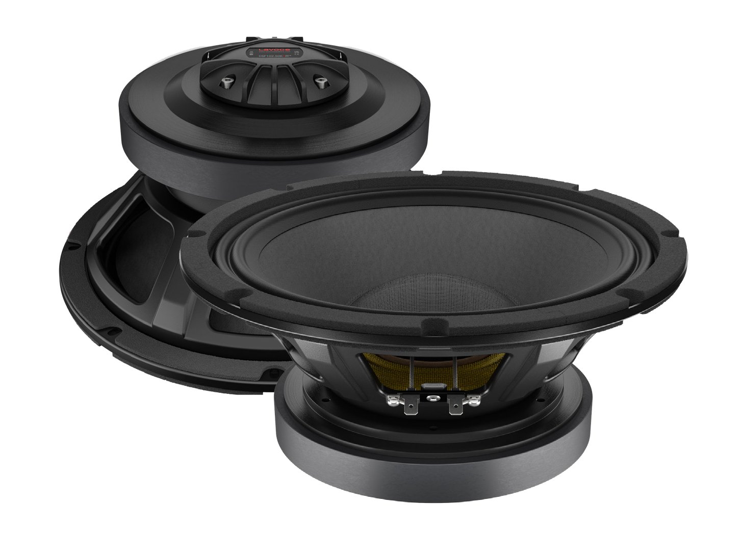 LAVOCE CSF102.50K 10″ Coaxial Speaker, Ferrite, Steel Basket Driver