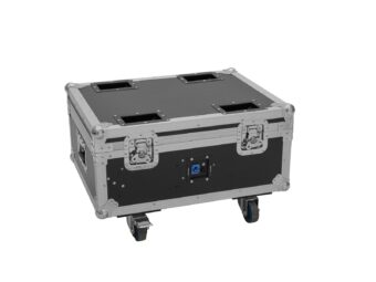 ROADINGER Flightcase 4x AKKU MBT-3 with wheels and charging function