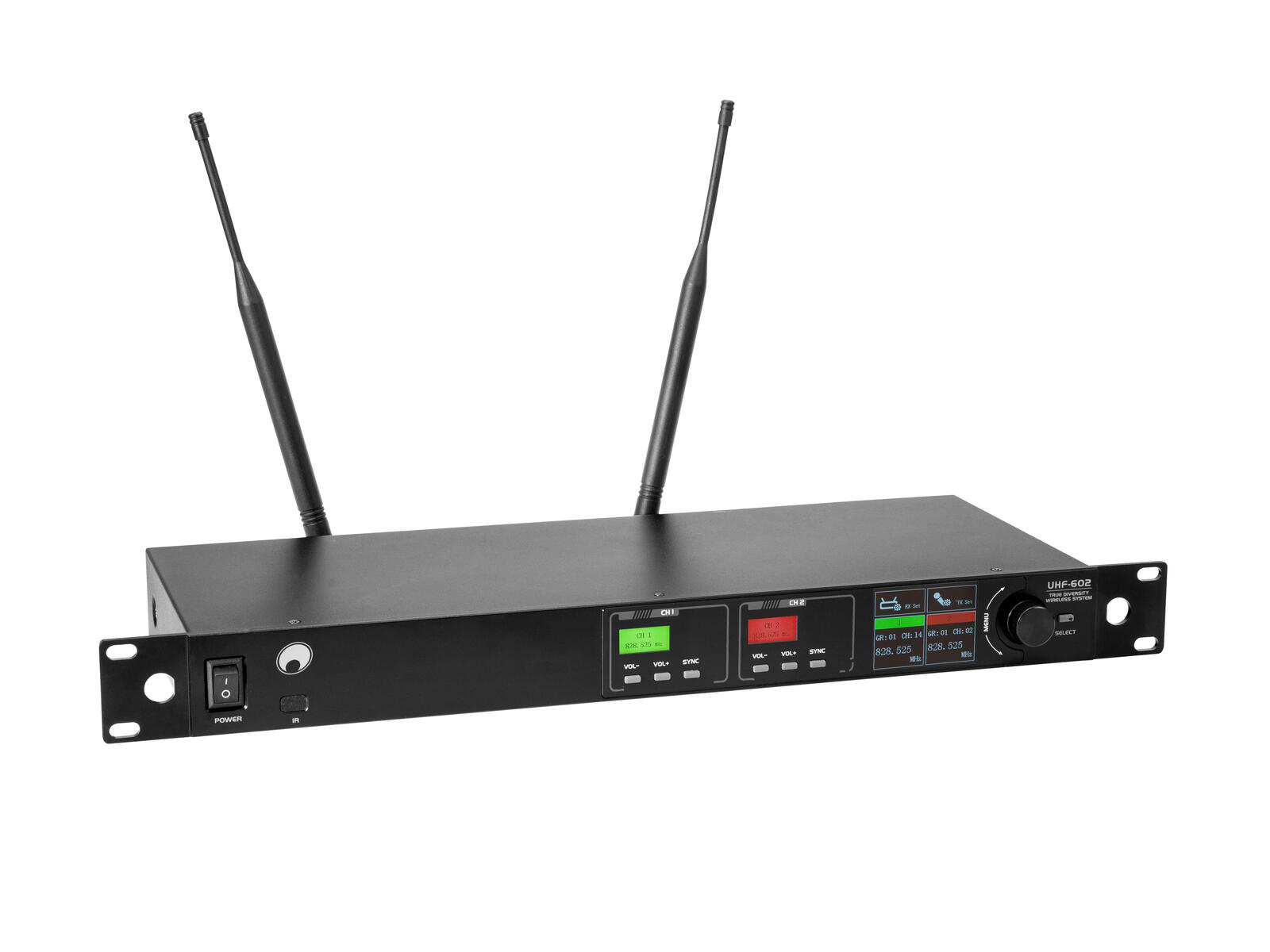 OMNITRONIC UHF-602 2-channel Wireless Mic System 823-832/863-865 MHz
