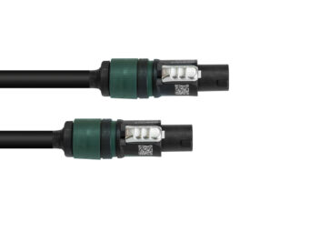 PSSO Speaker cable Speakon 4×2.5 0.5m bk