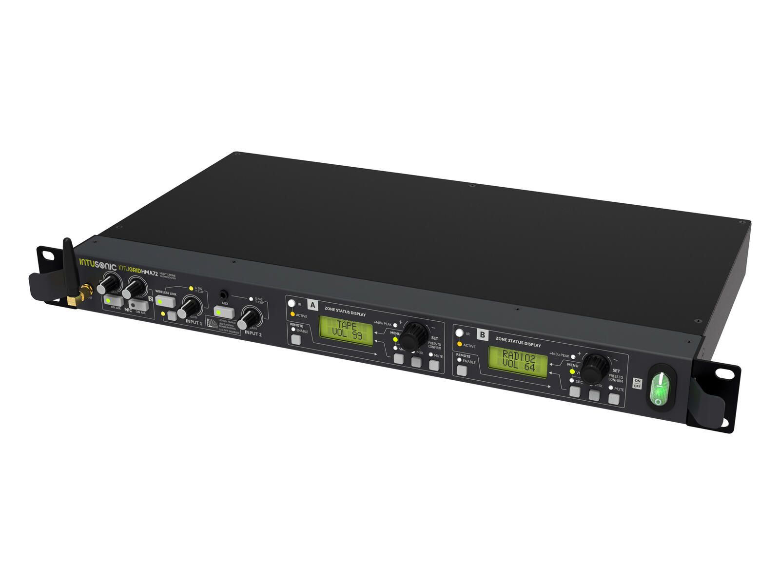 INTUSONIC HMA72 2-zone Audio Router